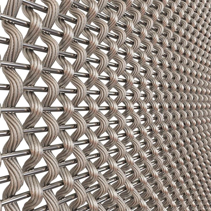 Maglia filo a maglia flessibile in acciaio inossidabile